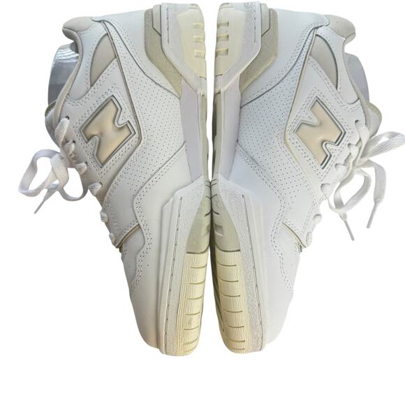 New Balance 550 Silver Burch White & Tan Trendy Sneaker Lace Up Women’s Size 9 - Picture 6 of 11